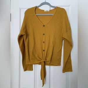 Women’s Ginger G casual shirt, size small, Mustard gold color